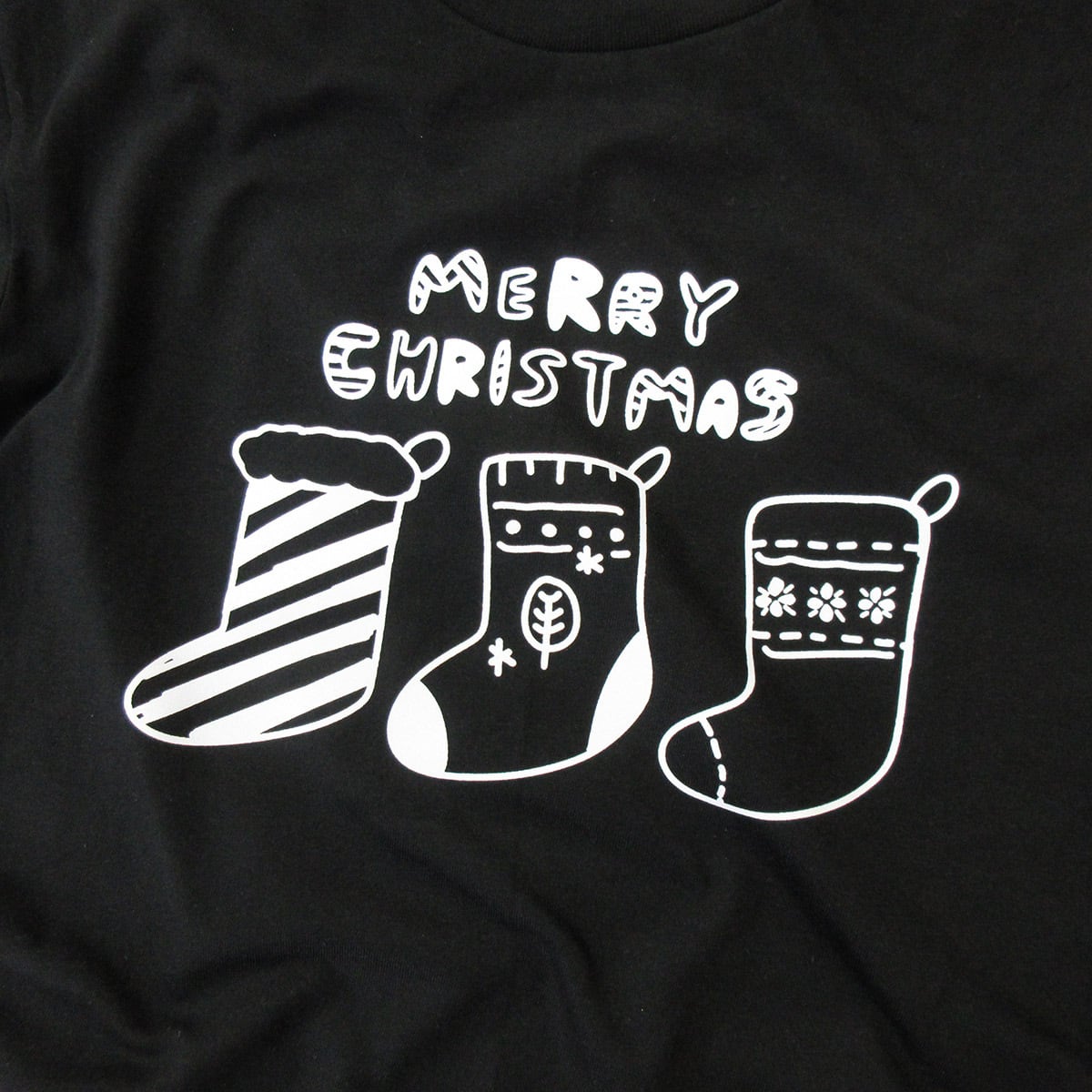 靴下 メリークリスマス Tシャツ ms104 冬服 クリスマス かわいい
