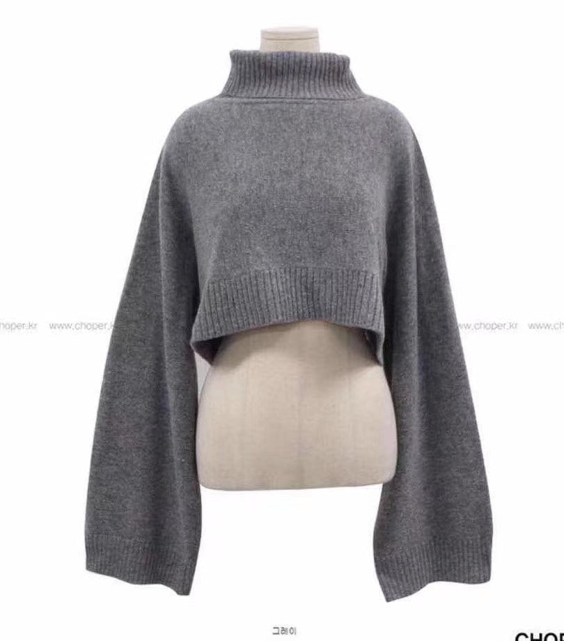 タートルネックショート丈ニットAJ1079−1902