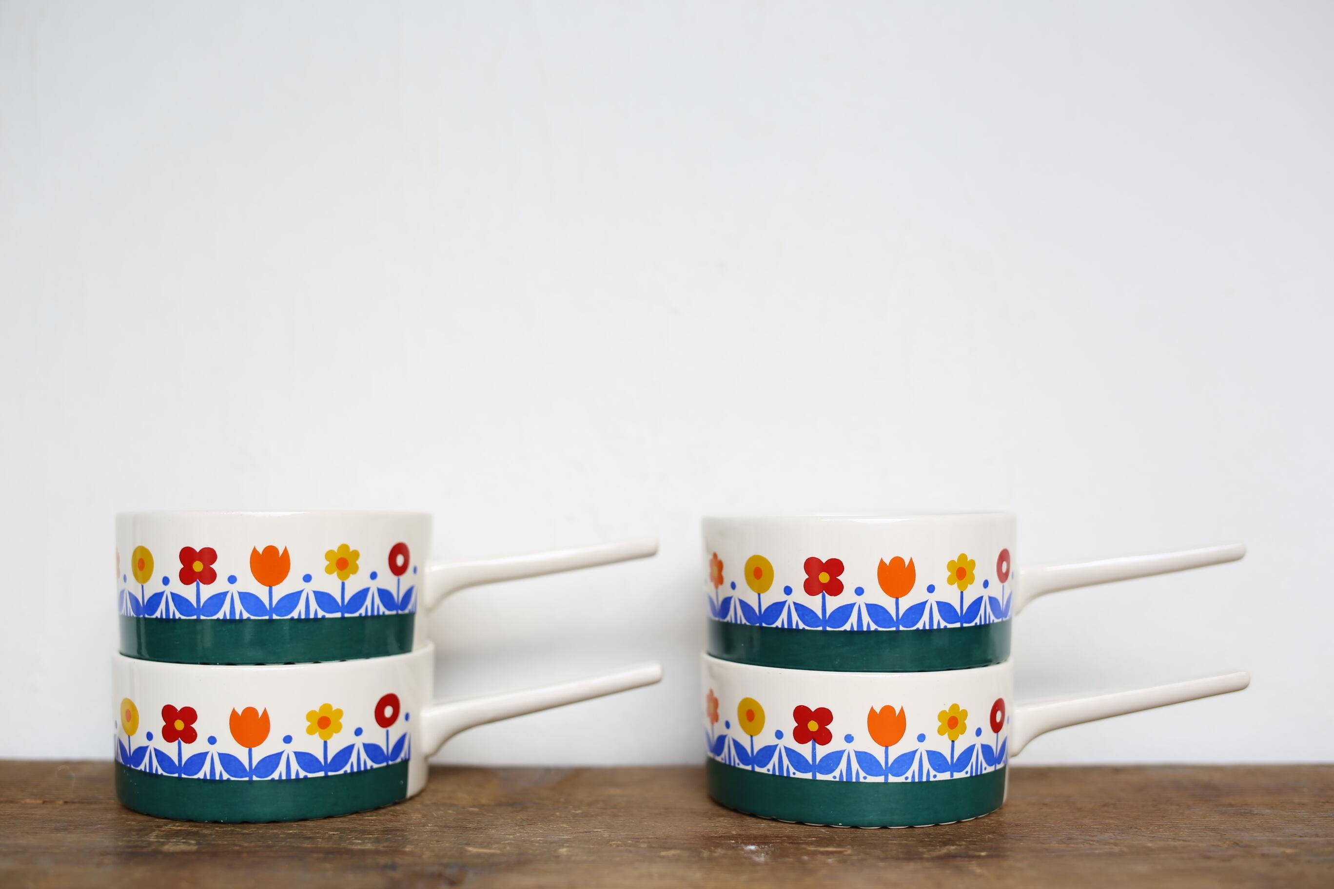 アンティーク ヴィンテージ ルクセンブルク製 villeroy&boch ビレロイボッホ 持ち手付きココット皿