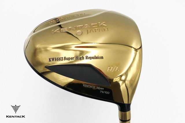 #201【生産本数50本限定】KW8862(Gold) 超高反発ドライバー 軽量シャフト2家紋(2S)モデル (DESIGNED by 本間裕朗)