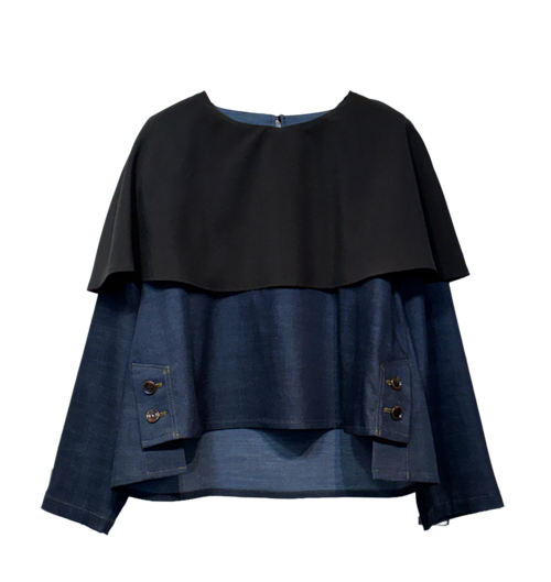 【最新作】デニム×イージートロヨークトップス【264-1112】Denim x Toro York Top