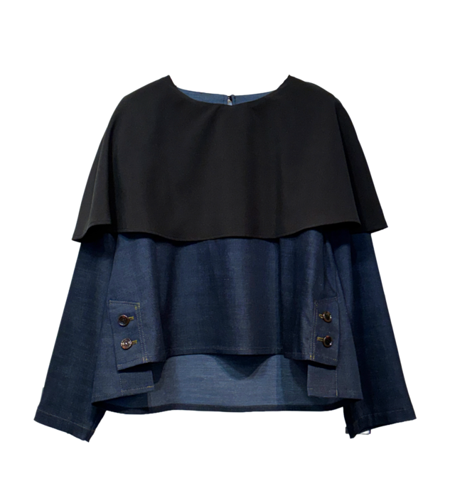 【最新作】風通ストライプ×ラメ カーディガン【264-2219】Breathable striped cardigan with glitter