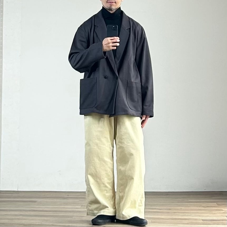 STILL BY HAND ウール ジャージー セットアップ STILL BY HAND】WOOL JERSEY W-JACKET スティルバイハンド ウール