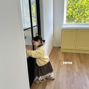 【Pepper】ネコスウェット クリーム  80〜120cm 241121