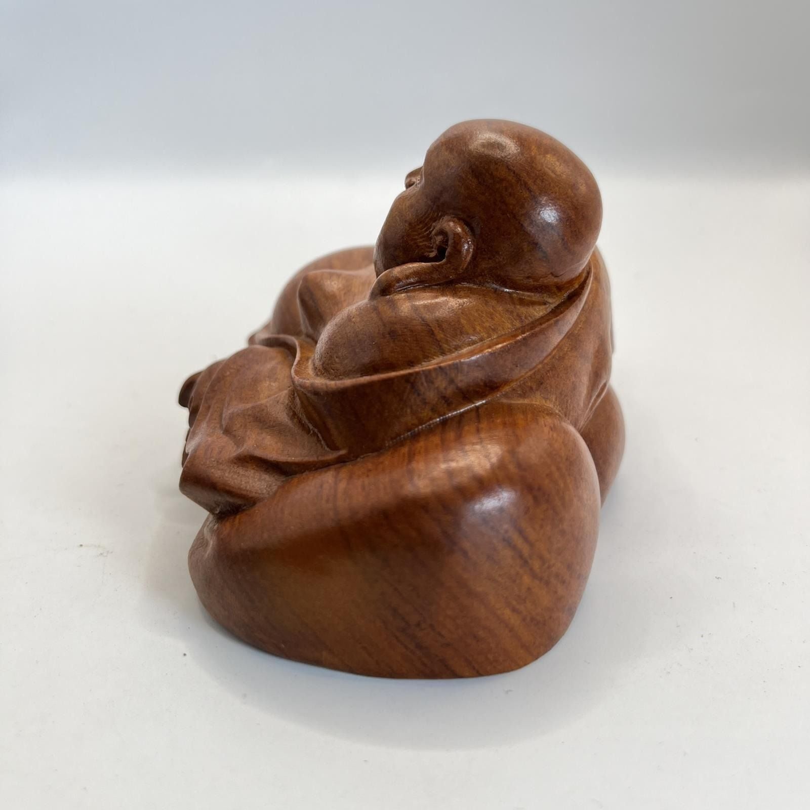 布袋様 オブジェ 木製 木彫 開運 運気 風水 仏像 神様 インテリア