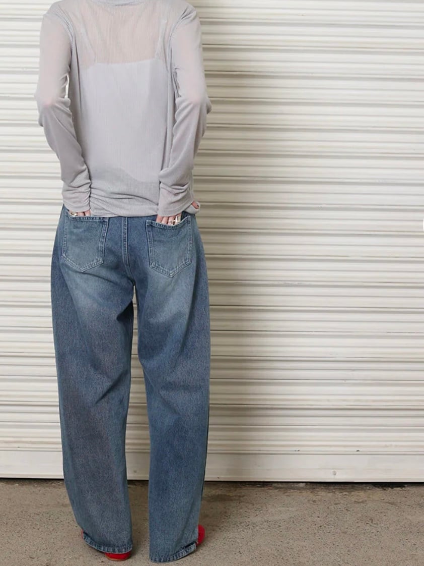 30%OFF】YENN(イエン) SIDE PLEATED DENIM PANTS サイド プリーテッド