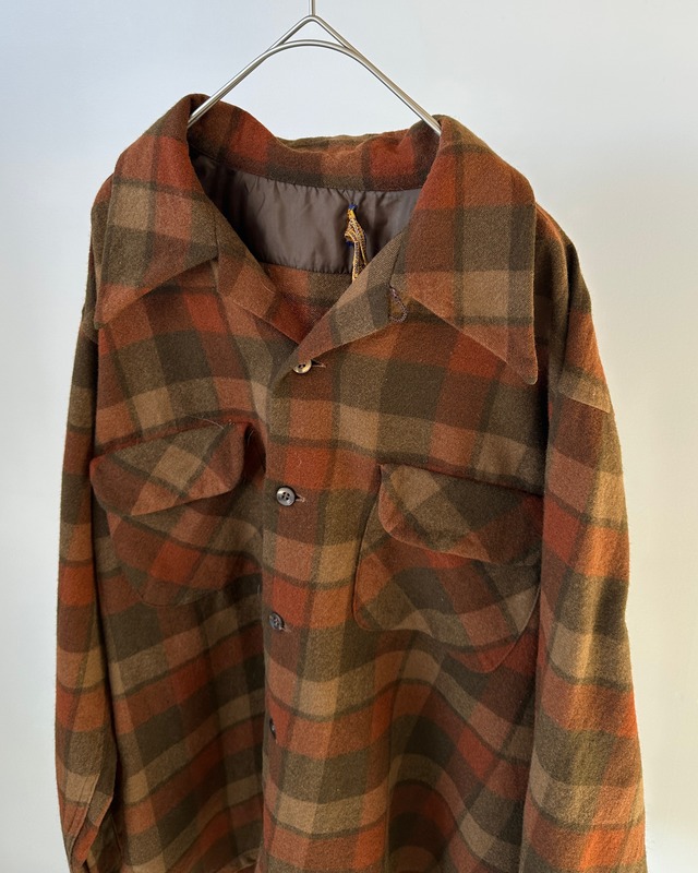 -Pendleton- Vintage 70s L Board Shirt made in USA