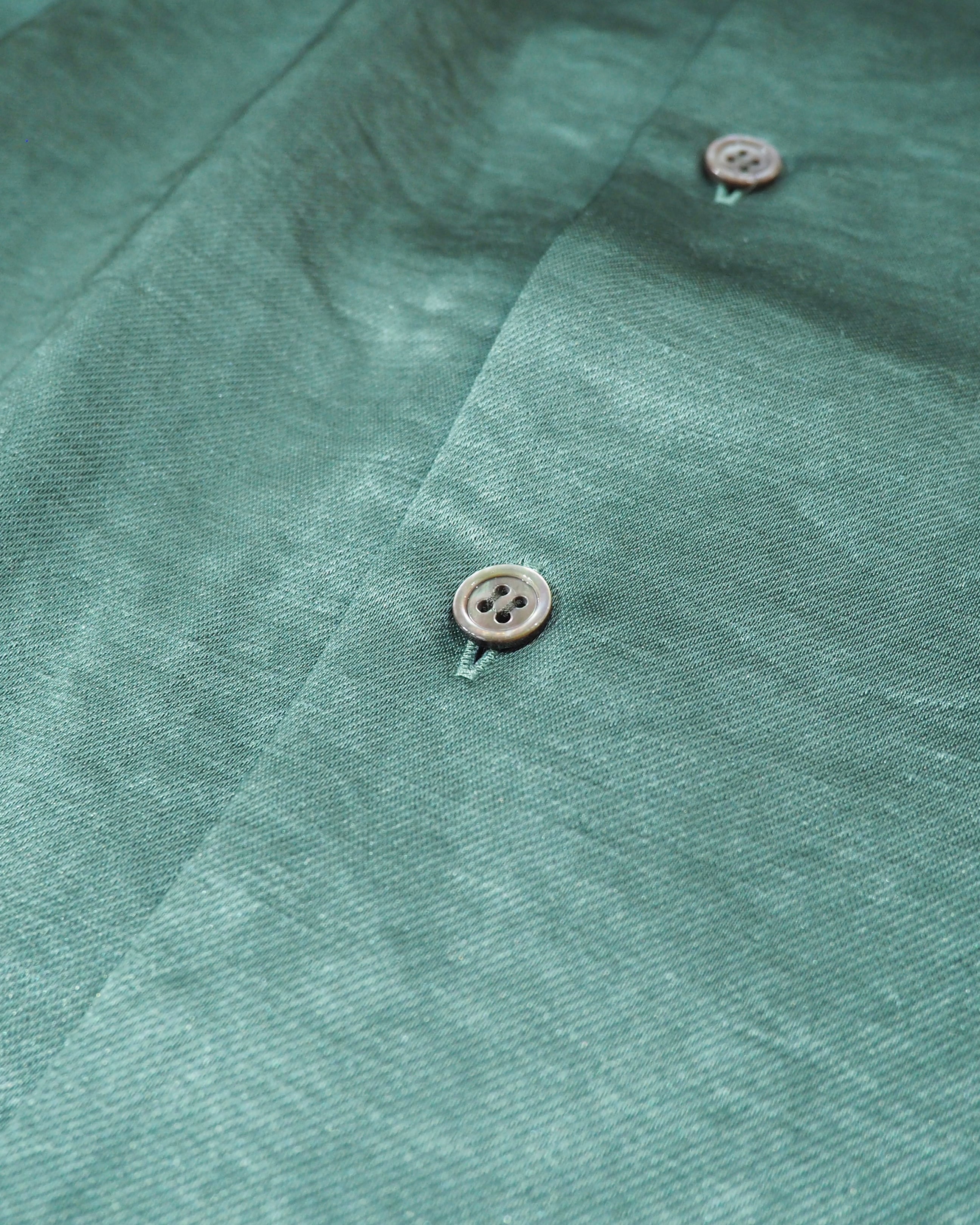 " lot holon " Shiny green color satin combination shirt jacket
