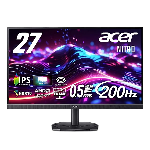 KOORUI QD 量子ドットMini LED ゲーミングモニター 27インチ WQHD 2560