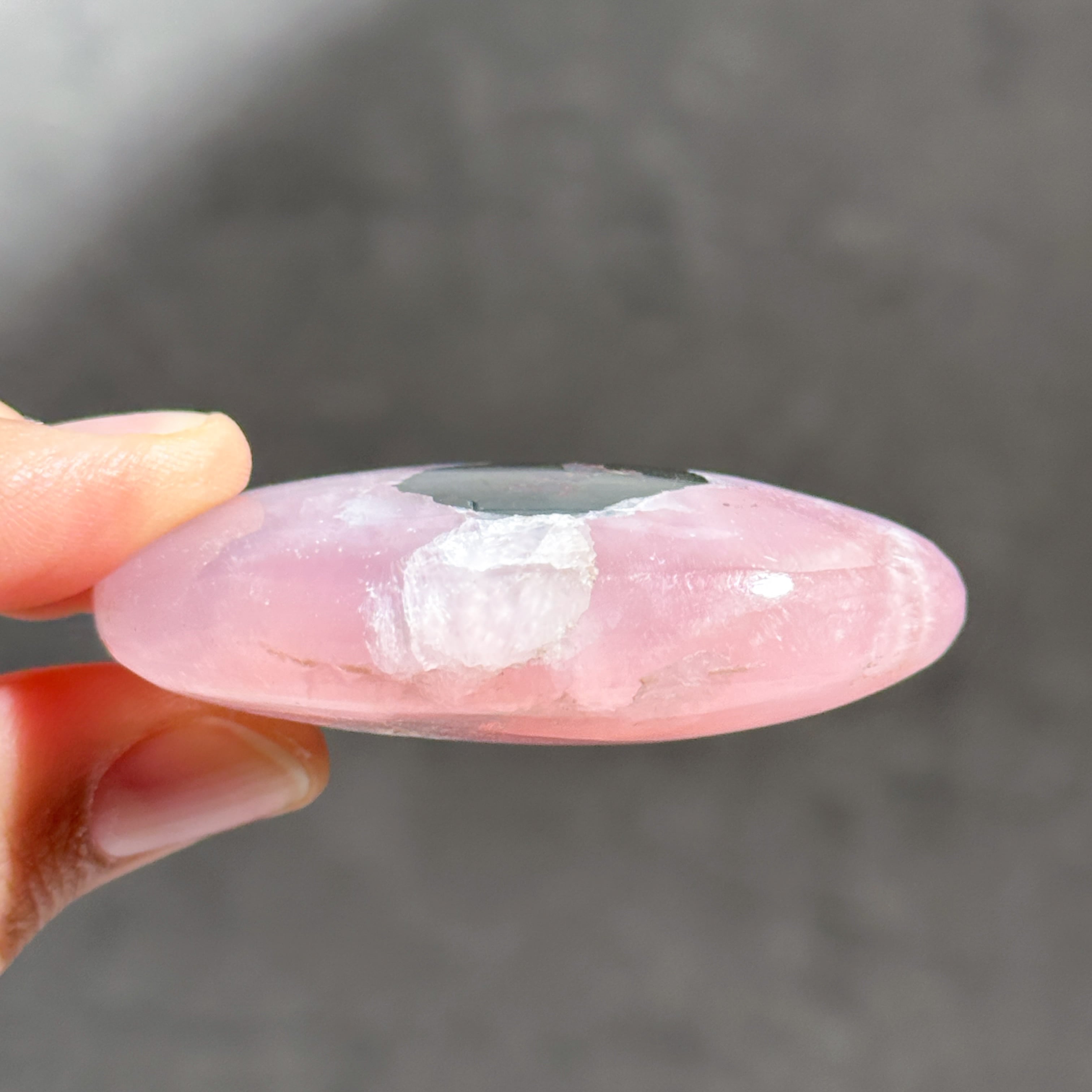 ピンクアラゴナイト パームストーン 72◇Pink Aragonite Palm Stone