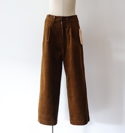Gurank " Corduroy work pants ( Brown ) "
