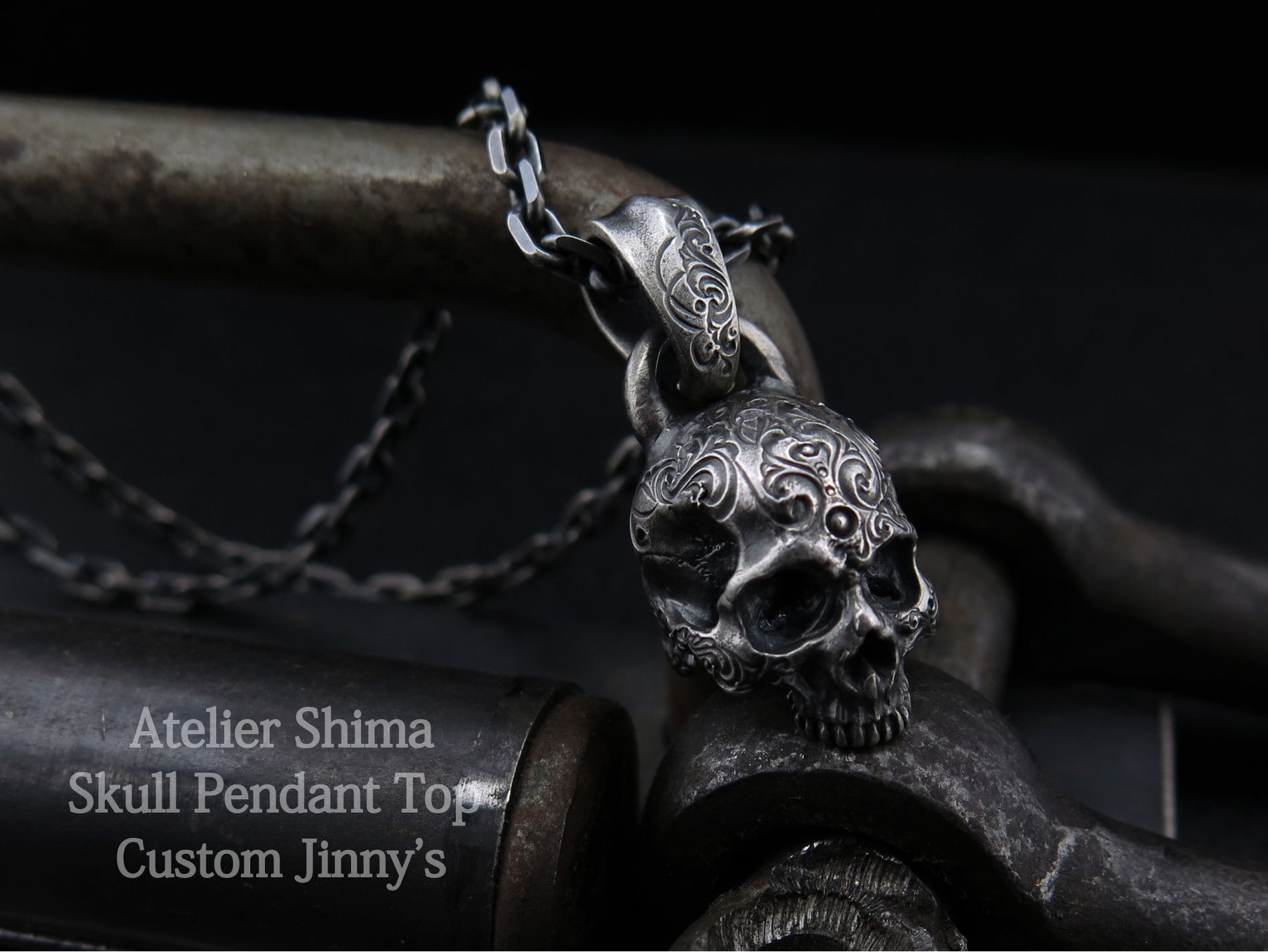 ◇ GUILLAUME ギローム DJ SKULL ペンダント XL