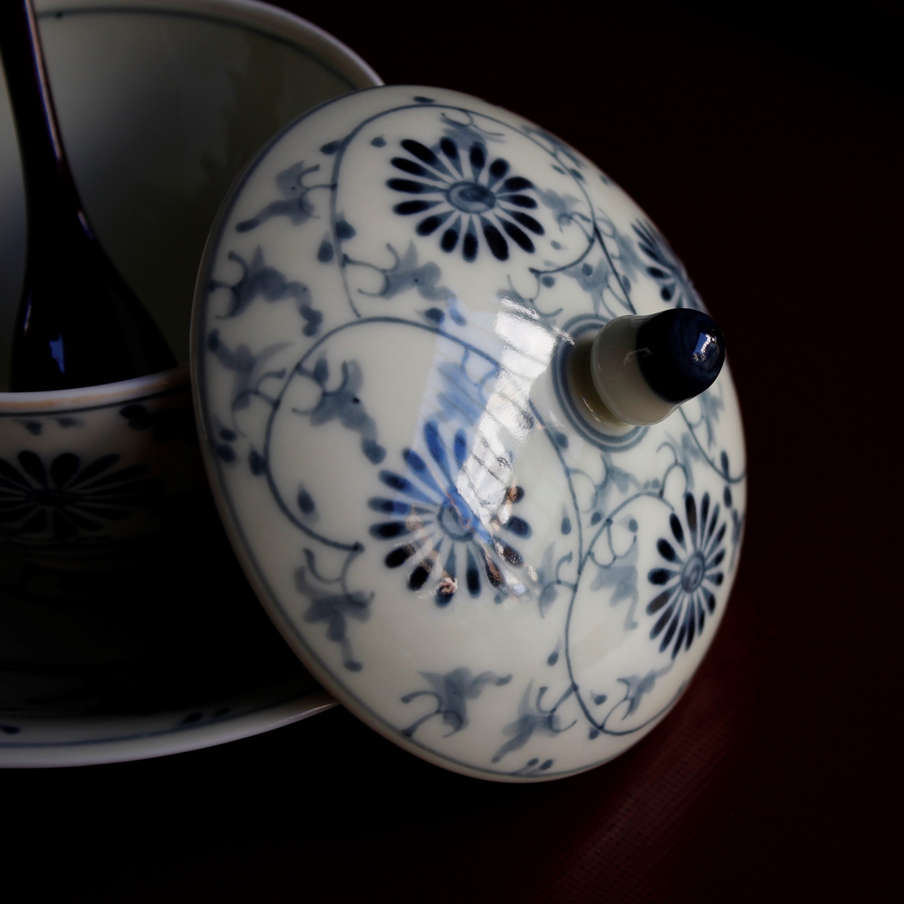 有田焼 菊唐草紋 煮物椀揃 5客