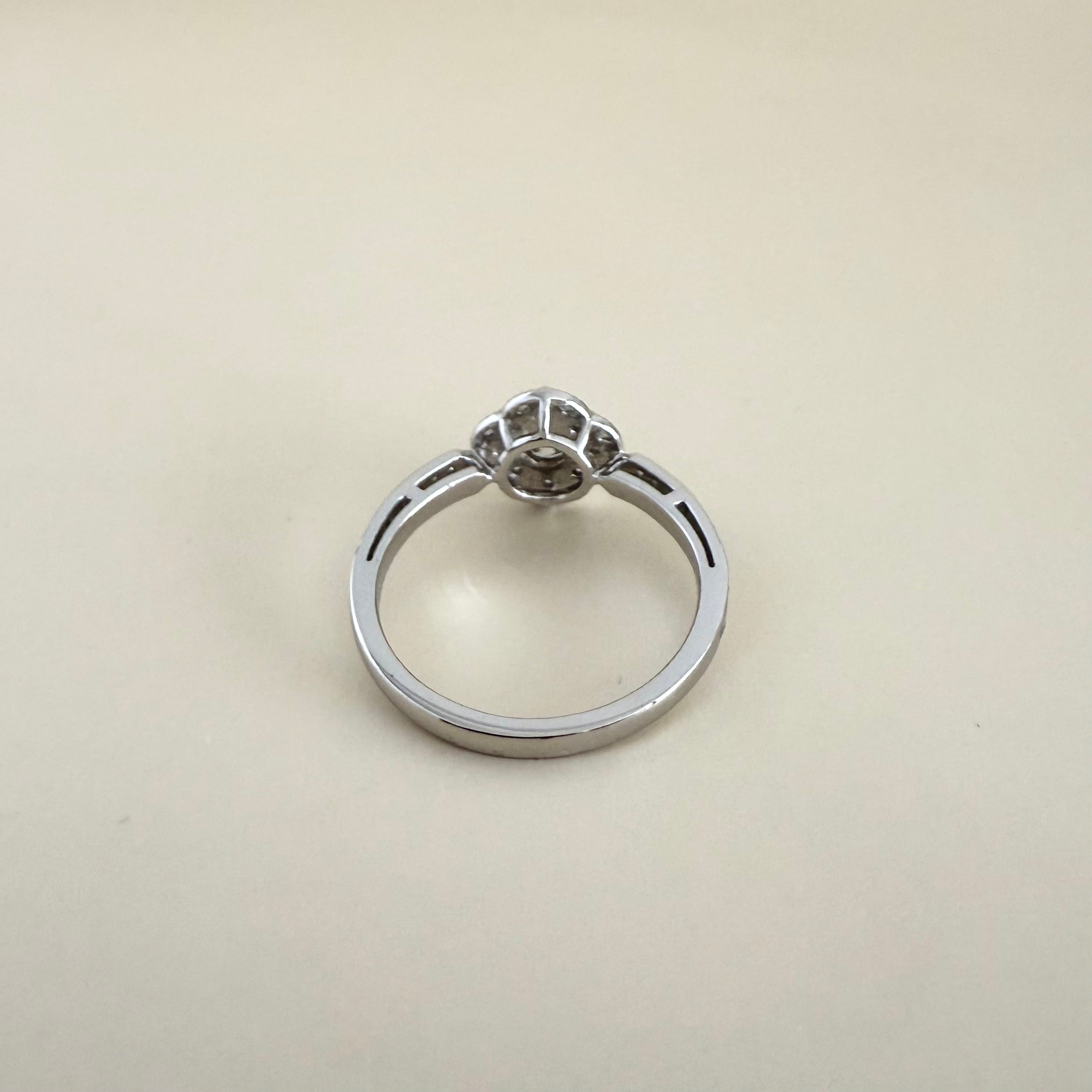 ダイヤモンド デザインリング S1 0.196ct プラチナ チェカ 鑑別書付