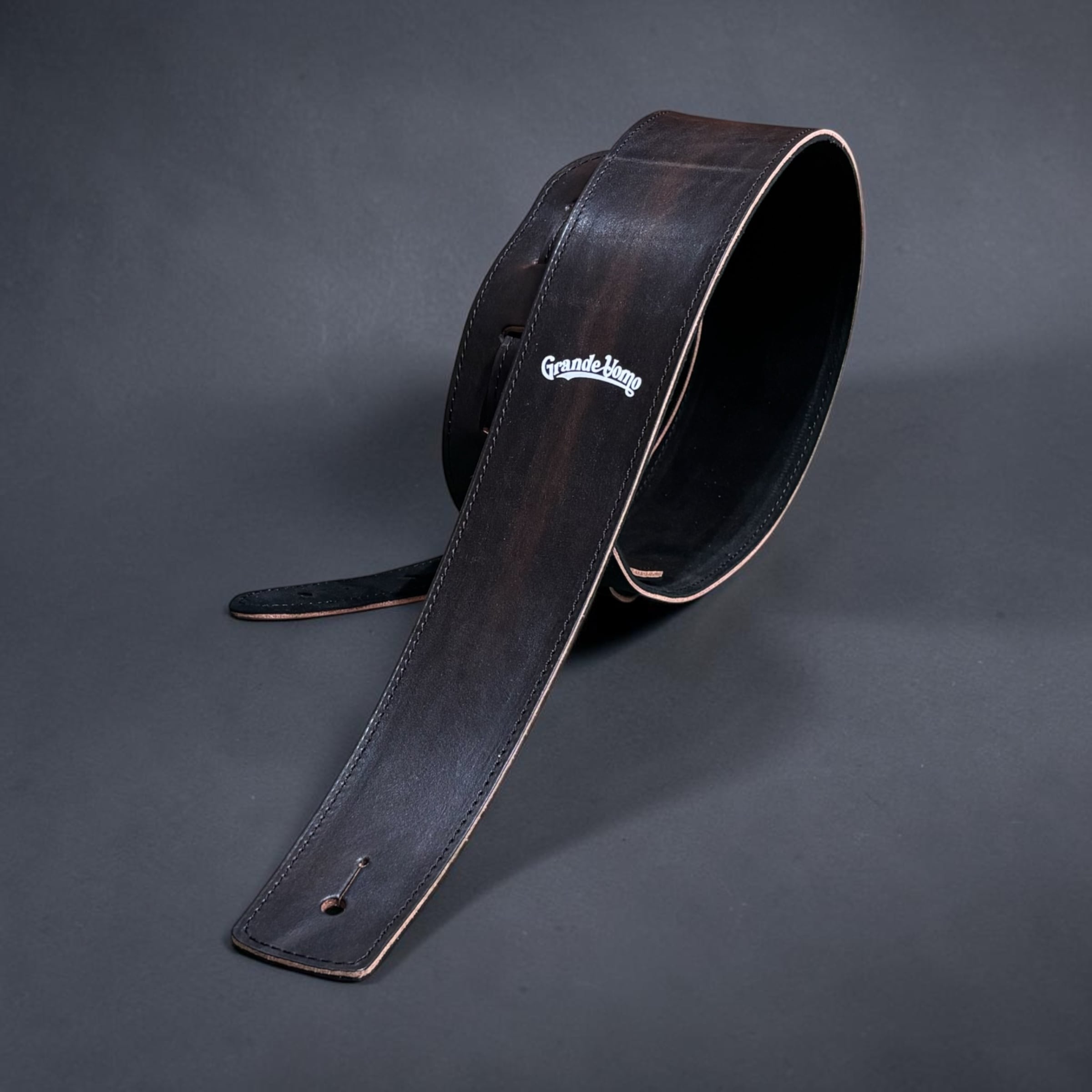 The Leather Strap-Jacaranda Black- | ギターストラップ専門店 Grande