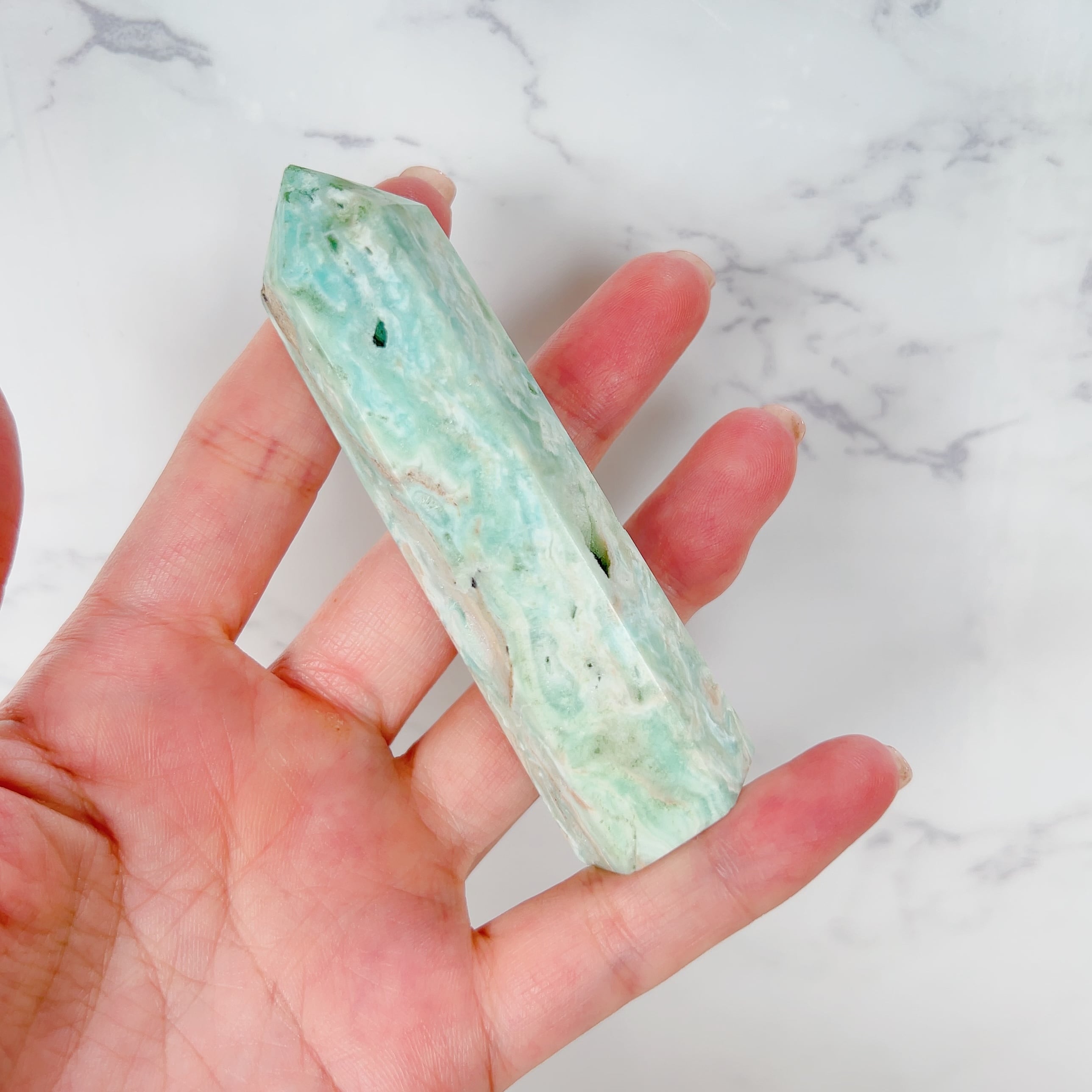 061 アフガニスタン ヘルマンド州 ブルーアラゴナイト-