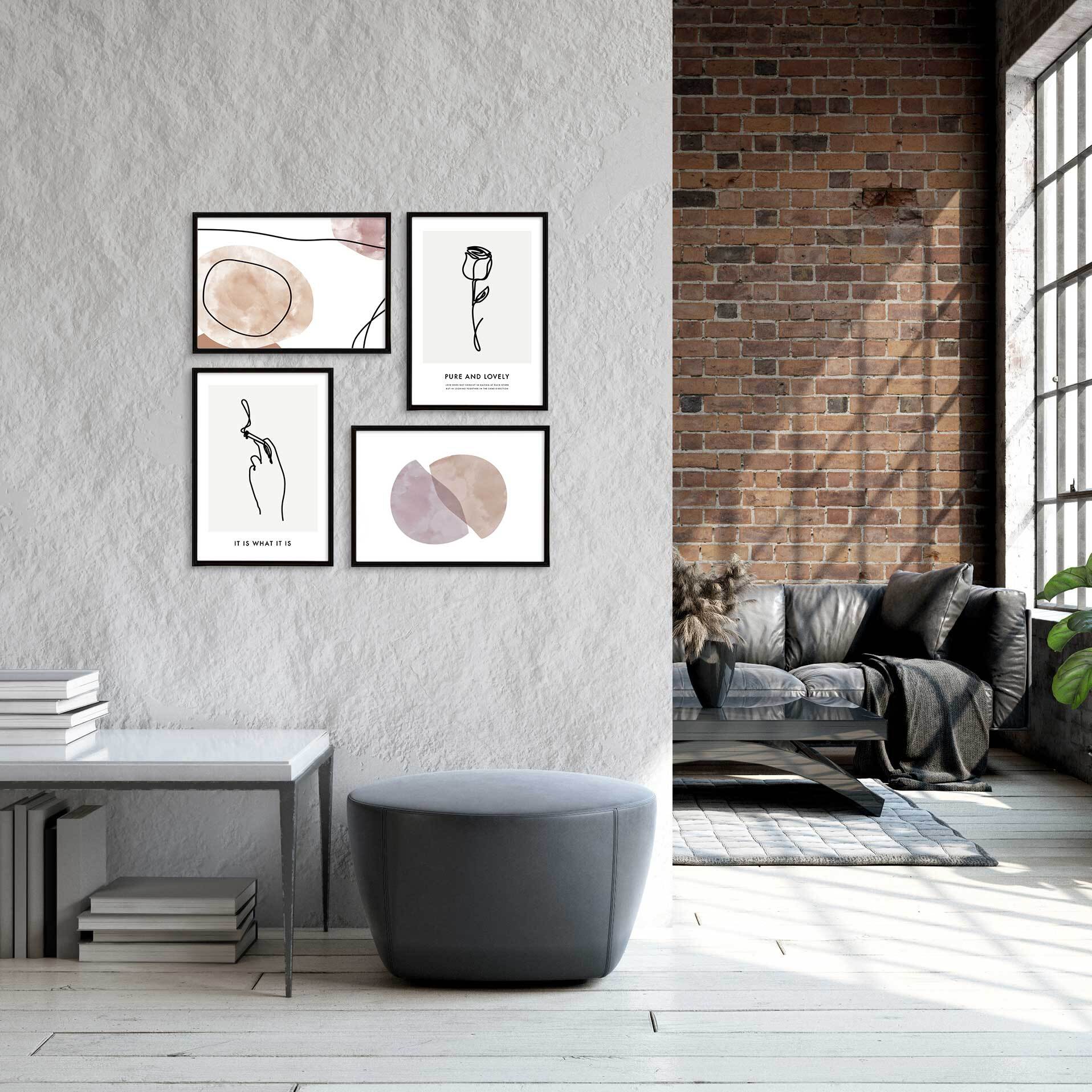 A0004/北欧モダン/アートポスター【 A4 / A3 / A2 / A1 サイズ