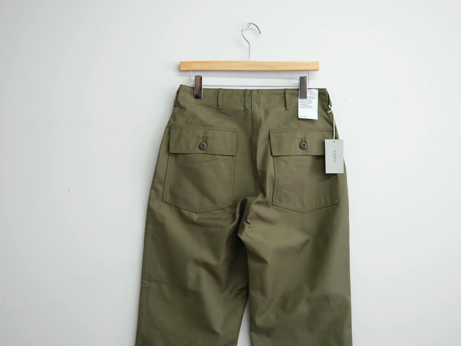CIOTA” Baker Pants (Wide Straight) Dark Olive” | Lapel online store