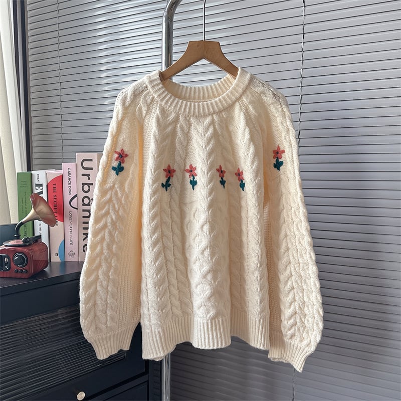 【tops】クルーネックニットセーター M20483