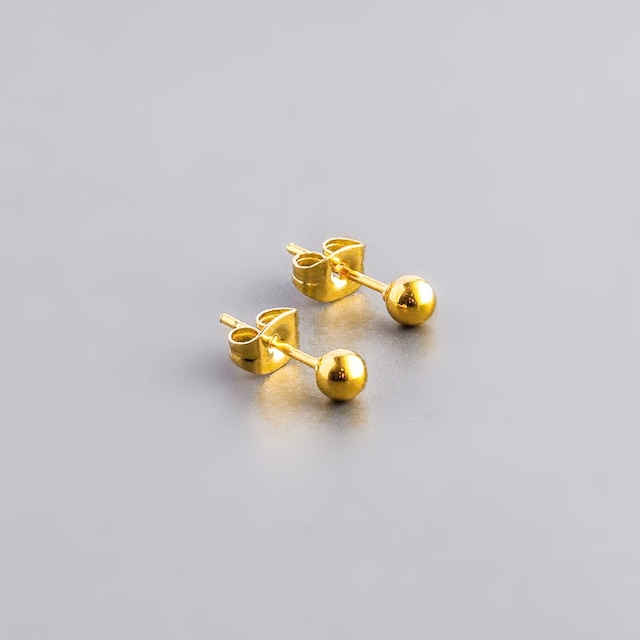 316L gold round pierce ( 4㎜ )  #p68