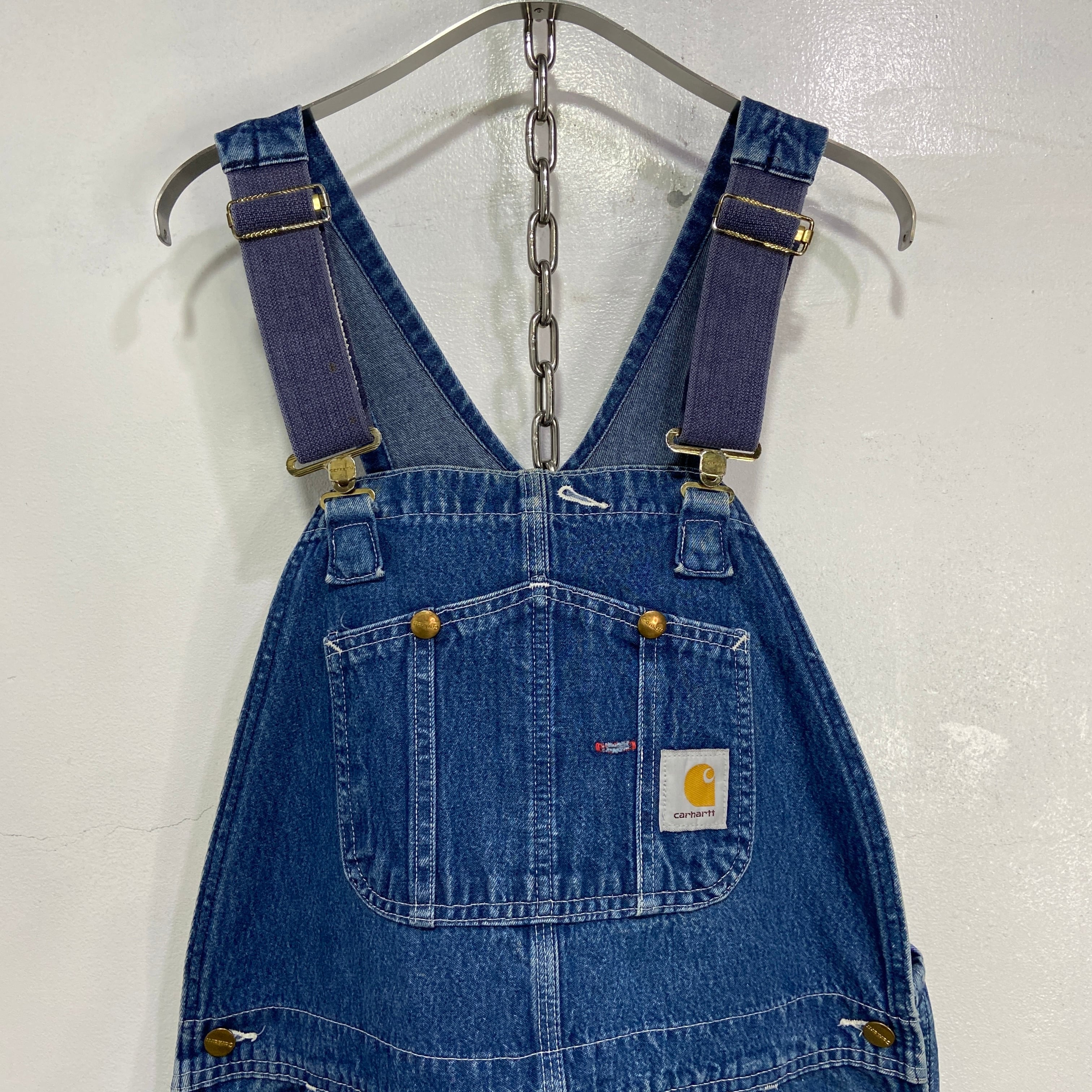 90s Carhartt カーハート デニムオーバーオール ワーク ペンキ 90s Carhartt カーハート デニムオーバーオール ワーク ペンキ