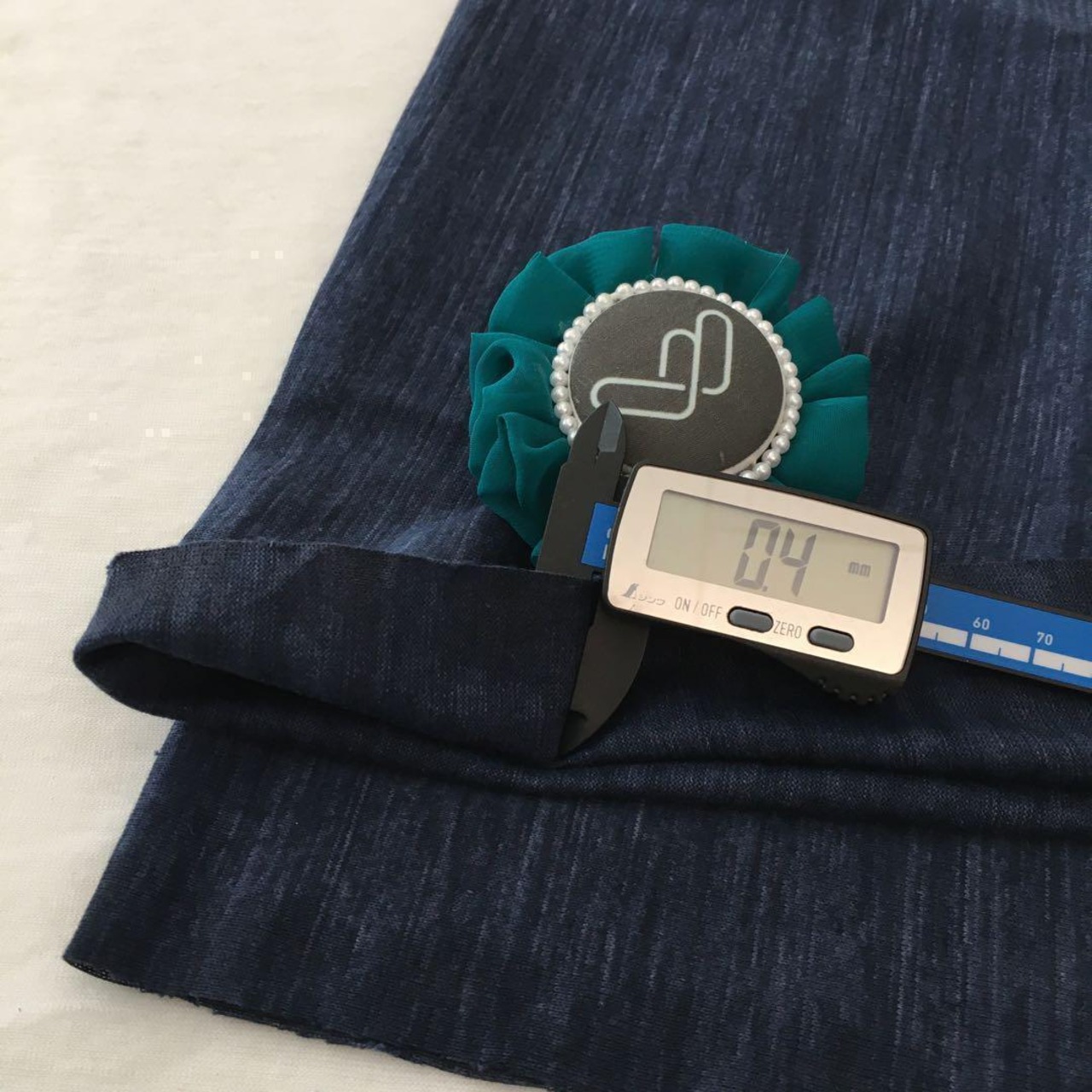 綿100%スペック天竺ニット生地-1m-curl tricot　KL/6789