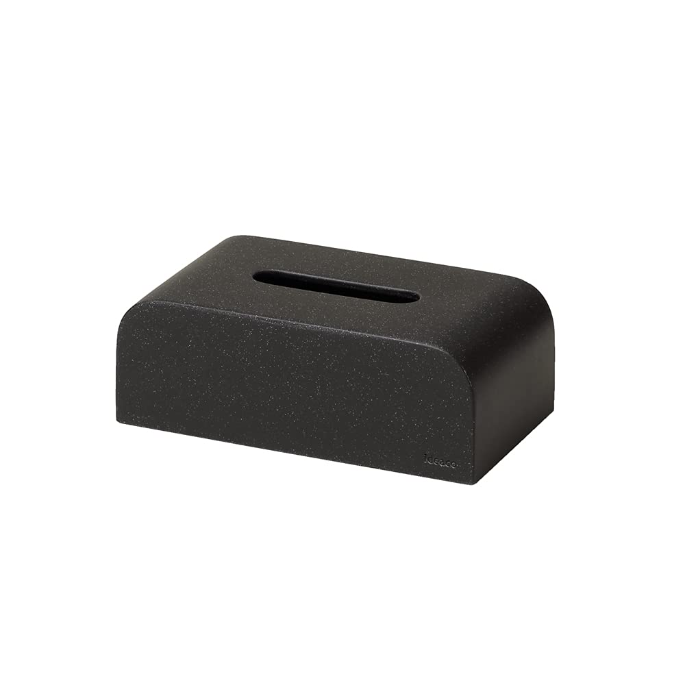 【特価処分】ideaco(イデアコ) ソフトパック 袋 専用 ティッシュボックス 幅22?奥行12?高さ8cm Tissue Case SP stone sand black (ティッシュケース エスピー ストーンサンドブラック)