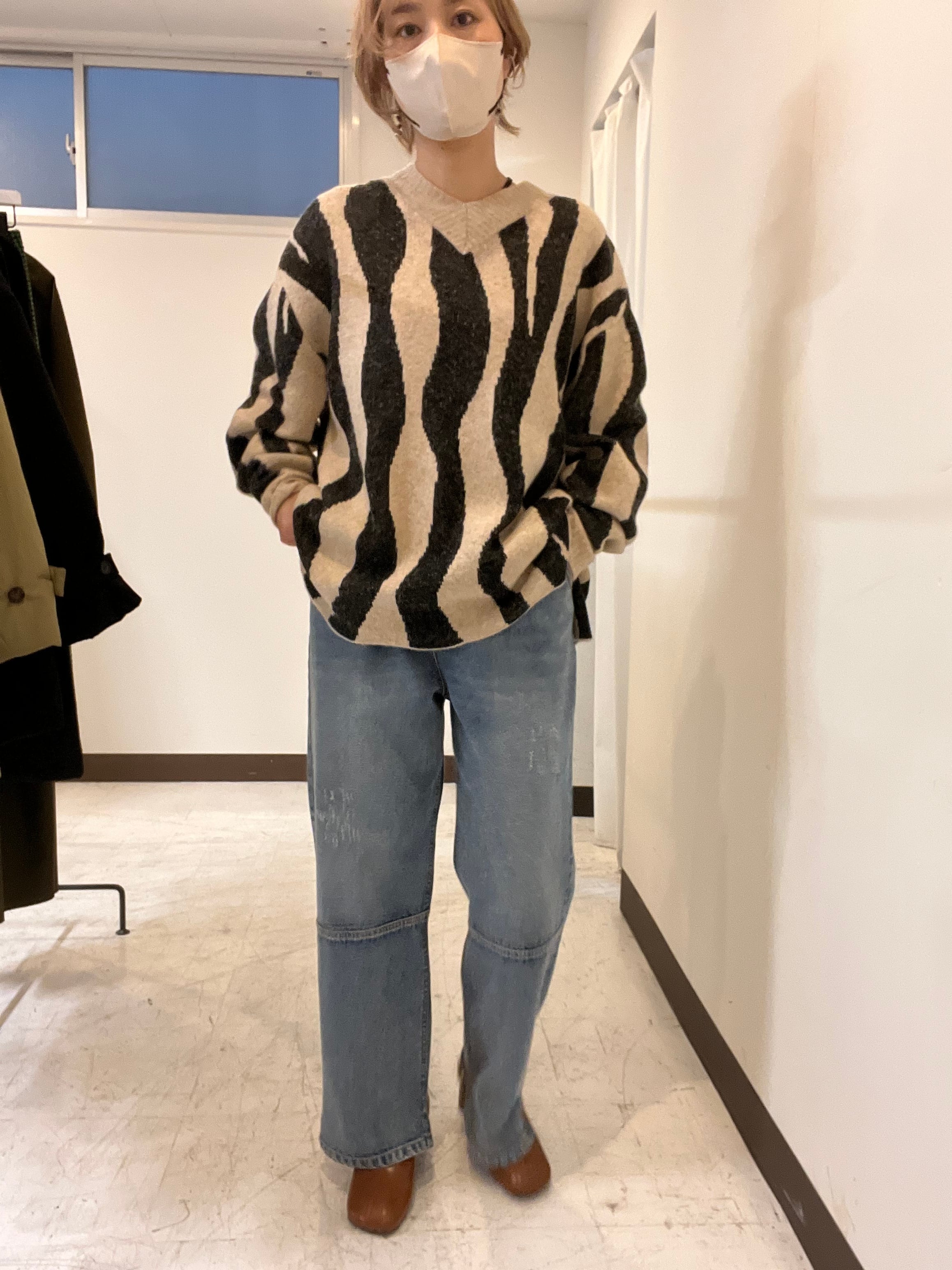 追加【YENN/CHIGNON】タックワイドdenim