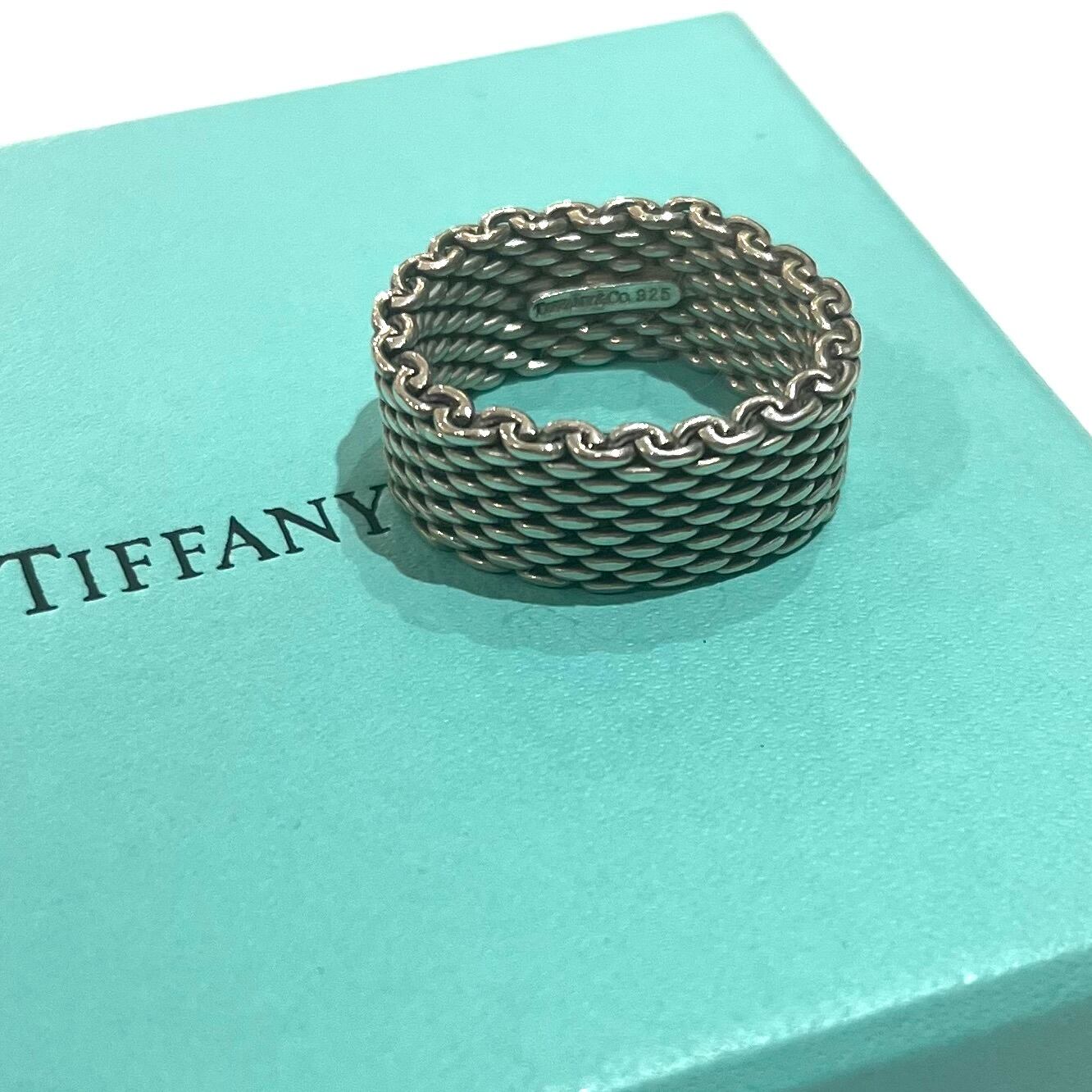 DCM株式会社19 値下げ中 ビンテージTiffany & Co. シルバ TIFFANY＆CO. 】2304 TIFFANY&CO 19号 サマセットメッシュリング