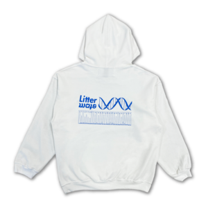 LITTERMATE Sequencing Hoodie White