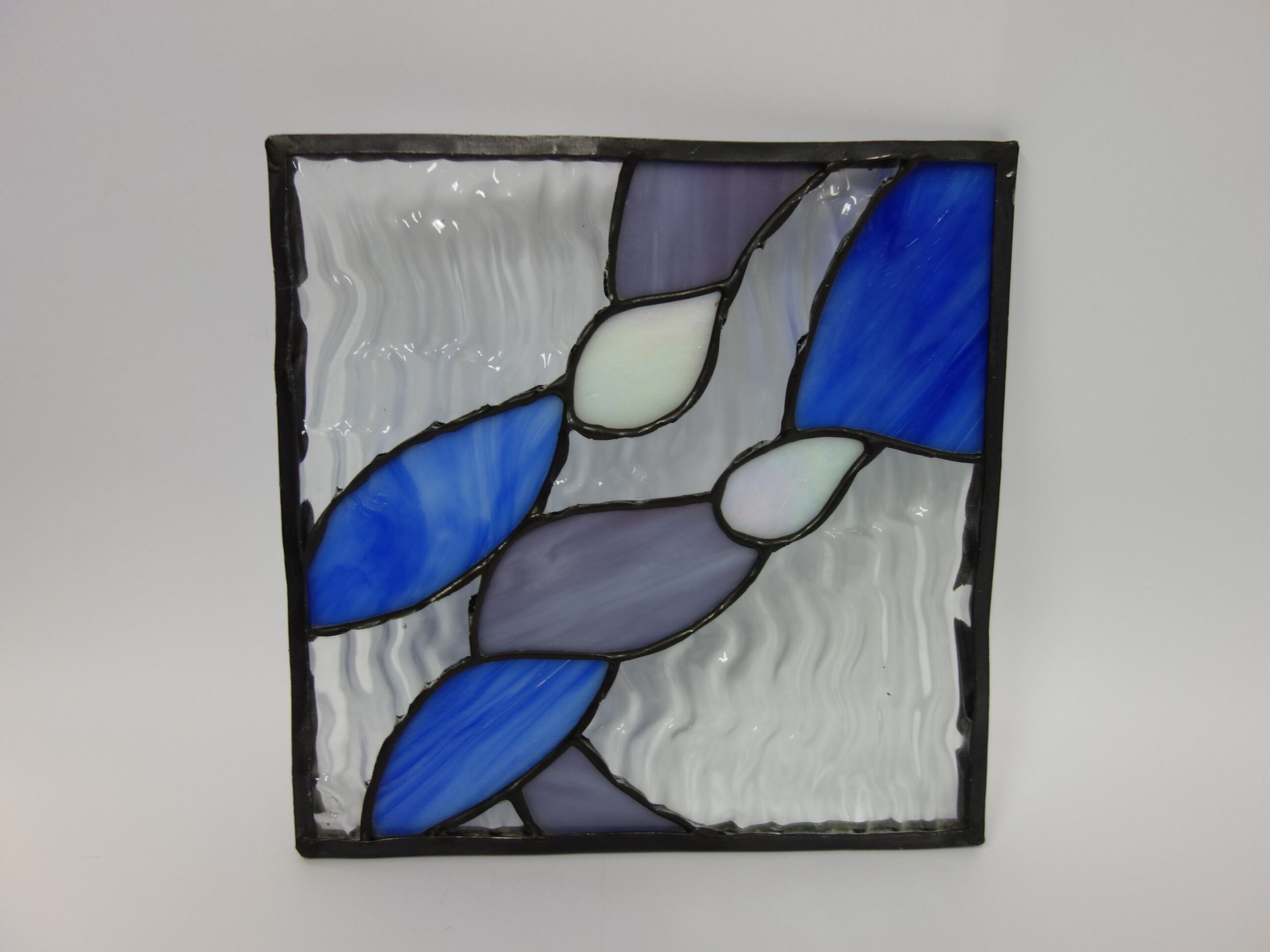 ポインセチア 小パネル | ワイズ・ワーク・ステンドグラス