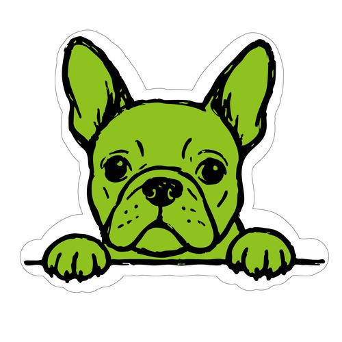 フレンチブルドック フレブル シール ステッカー FRENCH BULL DOG STICKER : FBST-002GR