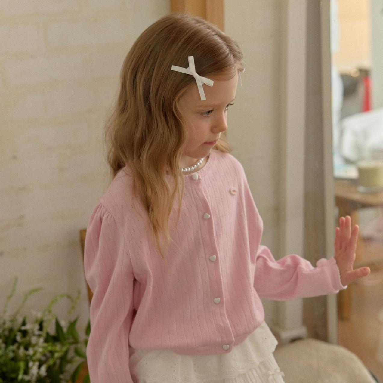 «予約»«ジュニアサイズあり»«berry berry» アイレットカーディガン 2colors