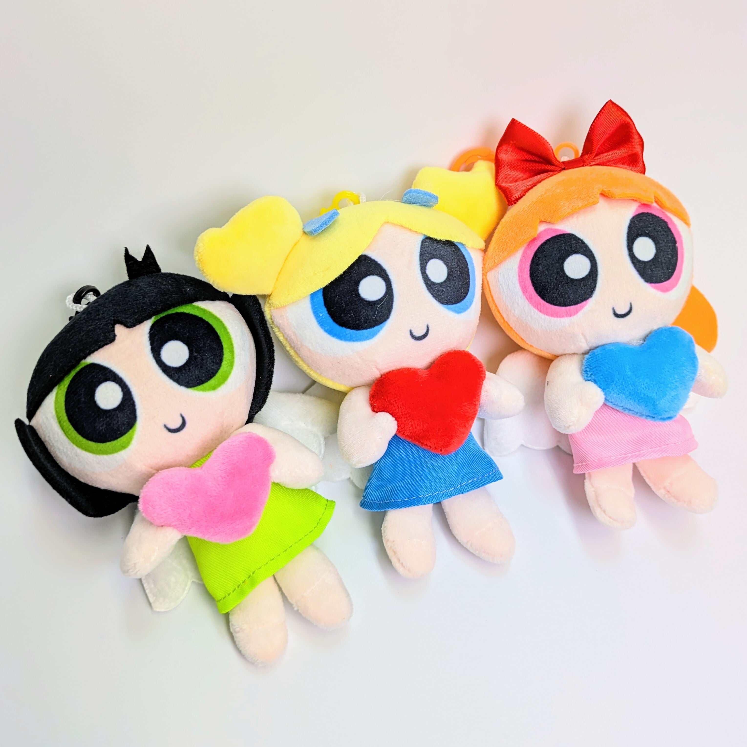 ♧ 再入荷!【 The Powerpuff Girls( パワーパフガールズ )】 ぬいぐるみキーホルダー 単品〚アメリカン雑貨 アメトイ〛