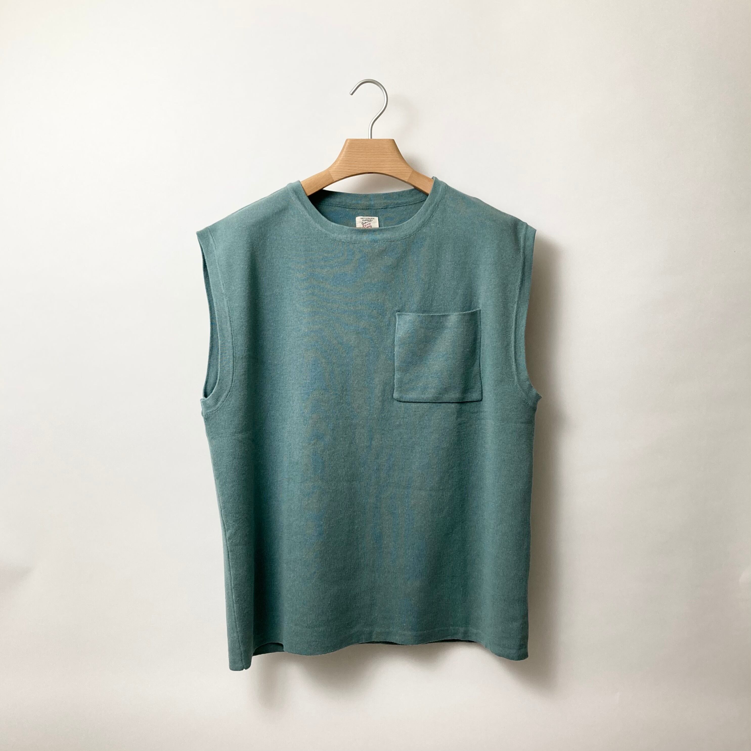 【Revo.】コットン混12Gルーズニットベスト