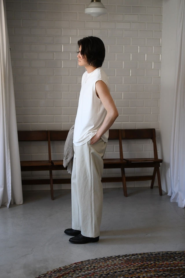 awasa / 2-pack sleeveles t-shirts (White)