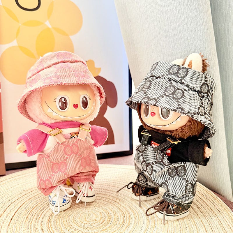 Labubu 1-3世代対応 おしゃれ トップス＋サロペット＋帽子＋靴 ラブブ