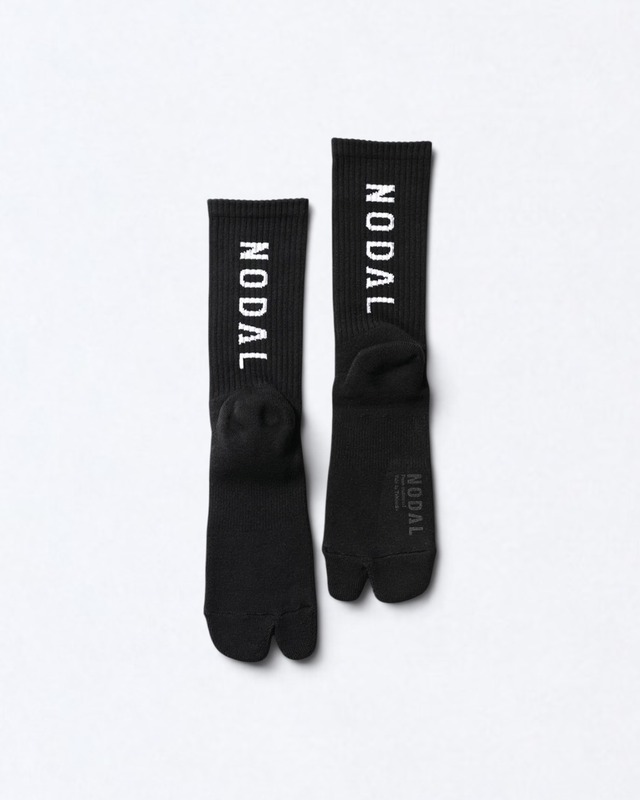 NODAL Logo Socks BLACK × WHITE