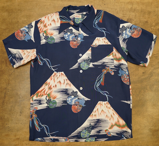 674R1 SUN SURF サンサーフ アロハシャツ 和柄 レーヨン100% 古着  