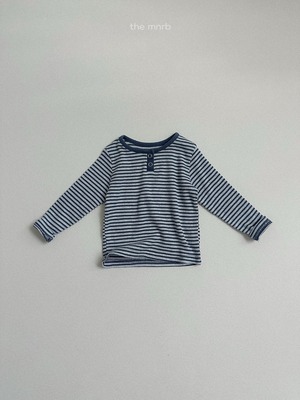 【予約商品】mini robe / Edie Striped T-shirt