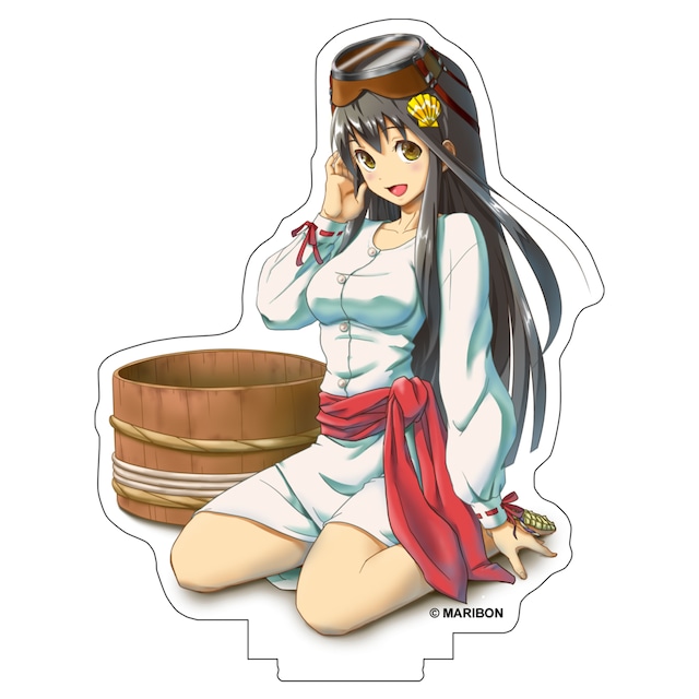 新登場！【公式】｜誕生時｜等身メグ 海女バージョン02｜碧志摩メグ アクリルフィギュア｜台座付き｜70×100mm 厚さ3mm