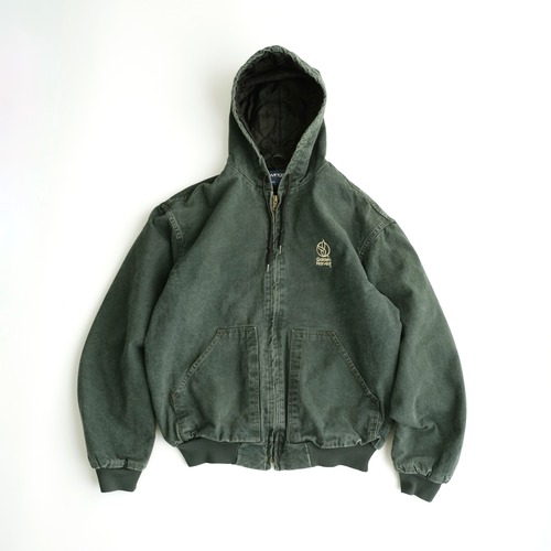 【swingster】90's Zip up Duck Hoodie Green L