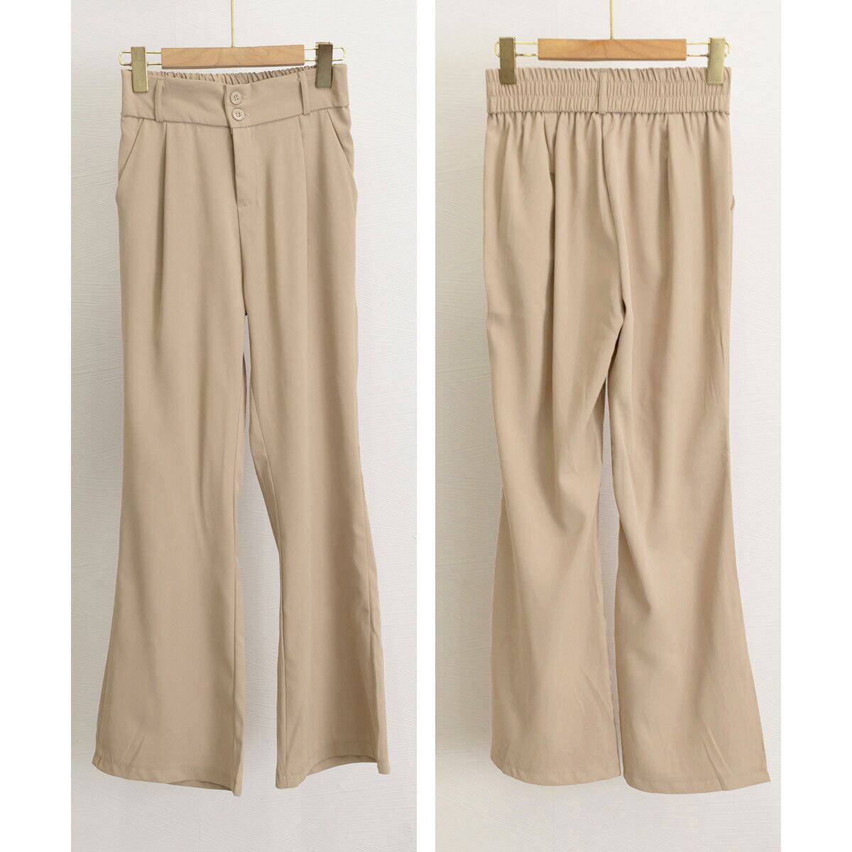 セミフレア ワイドパンツ レディース 春秋 韓国 スラックス 大人 きれいめ 通勤 ビジネス OL オフィス カジュアル フォーマル ハイウエスト 大人可愛い 大人女子