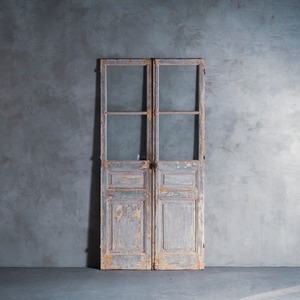 ドア/アンティークフレンチドア/グレモン錠/フランス建具/ペイントドア/シャビーシック/撮影背景/スタジオ