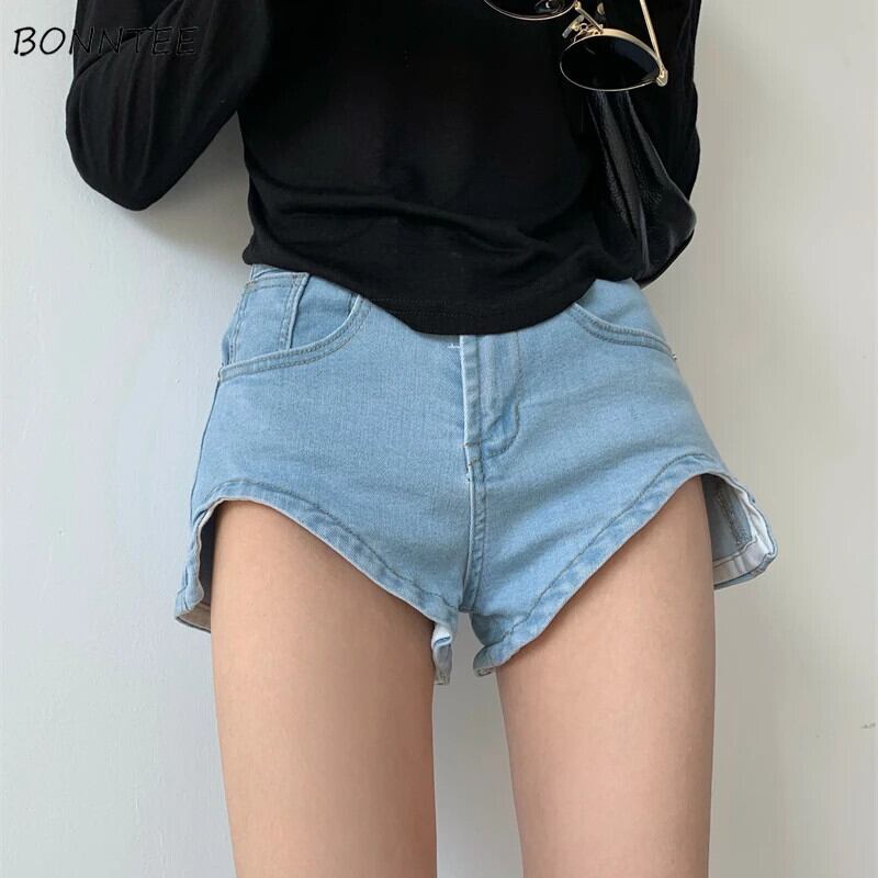 【新作】【送料無料】 ショーツ女性夏オールマッチデニムホット販売インジッパー韓国スタイル若い女性人気のファッション居心地の良い新着レジャーフィット 0268806722953
