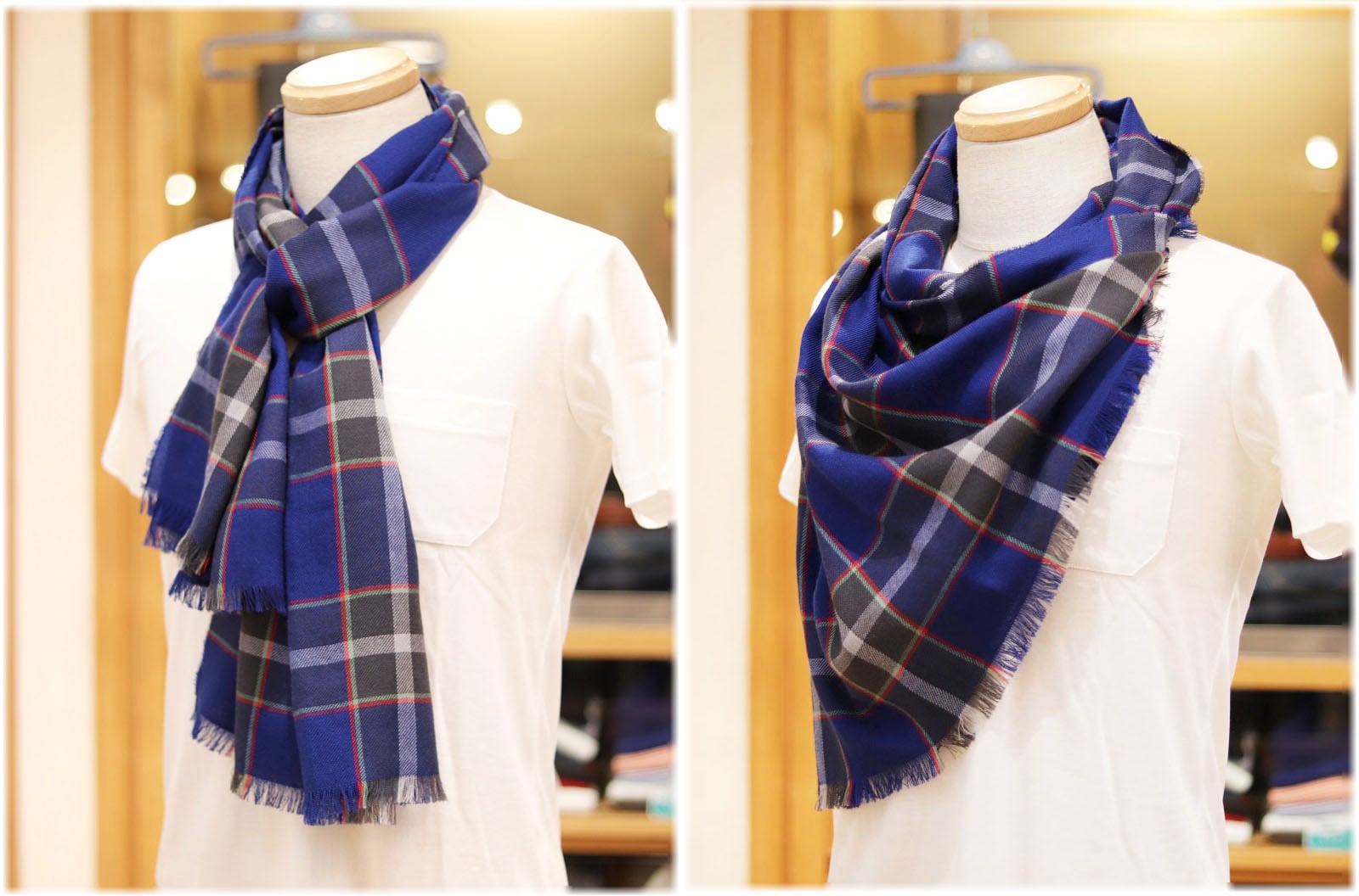 KOBE TARTAN 神戸ﾀｰﾀﾝ ｼﾙｹｯﾄｳｰﾙｽﾄｰﾙ | Men's apparel ADAM