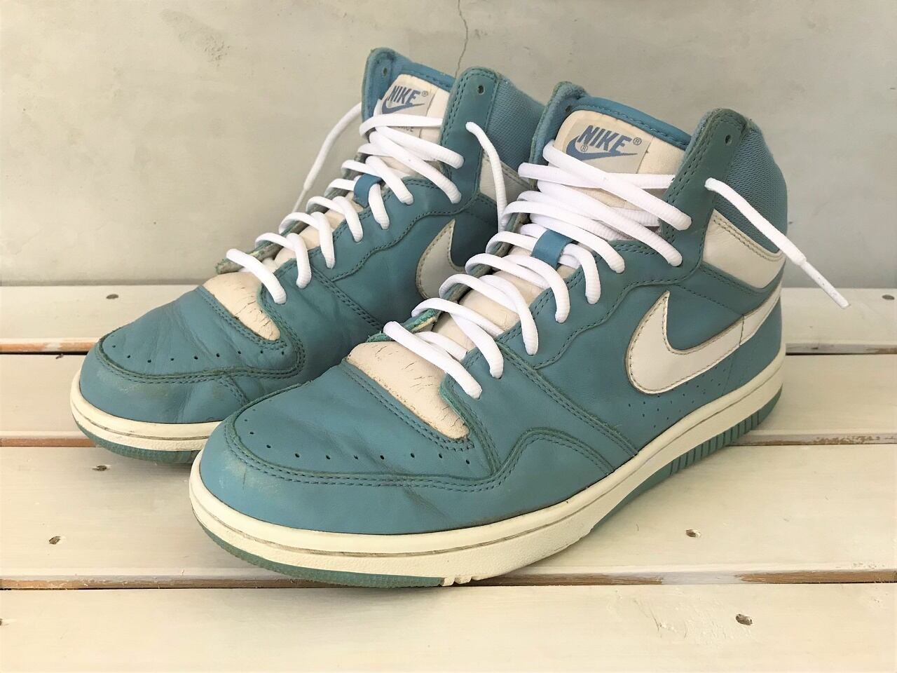 2005 NIKE COURT FORCE HIGH ALASKA-BLUE/WHITE "HTM"