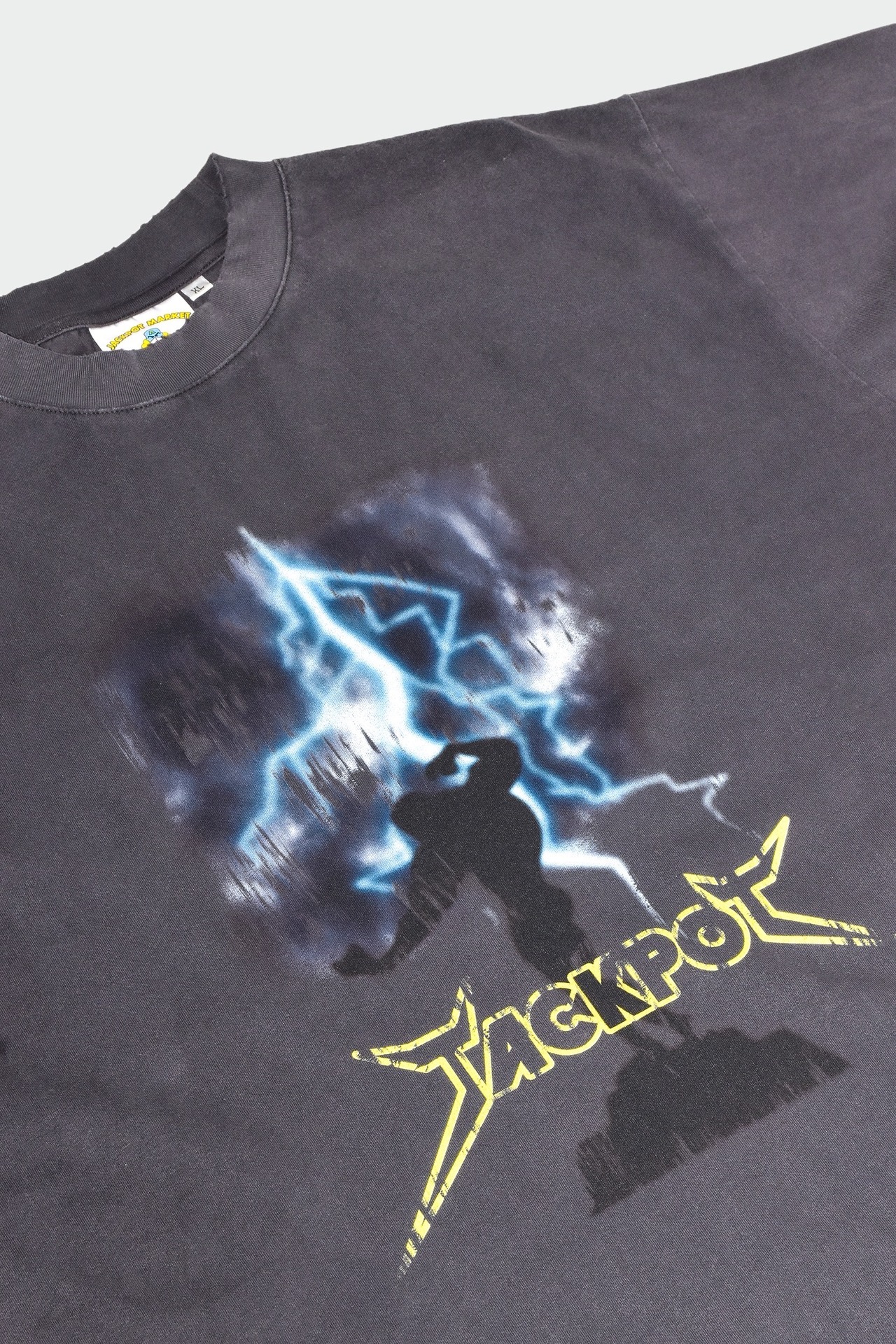 ヴィンテージグラフィックTシャツ　パープルブラック