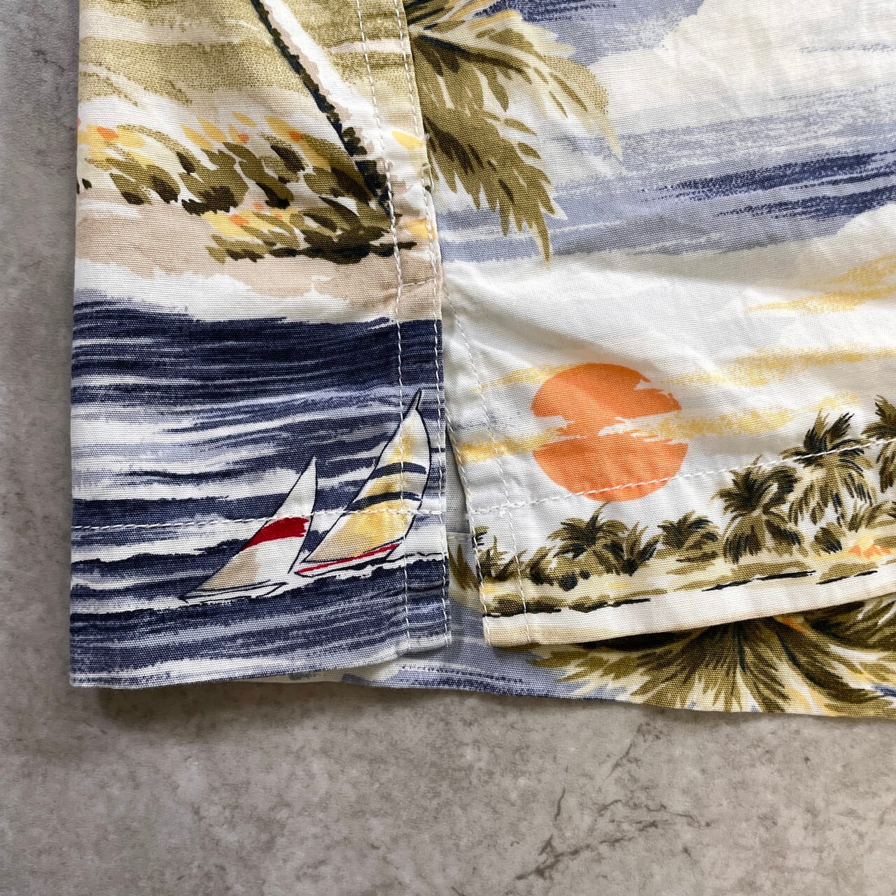 90年代 CHAPS Ralph Lauren チャップス ラルフローレン 総柄 開襟