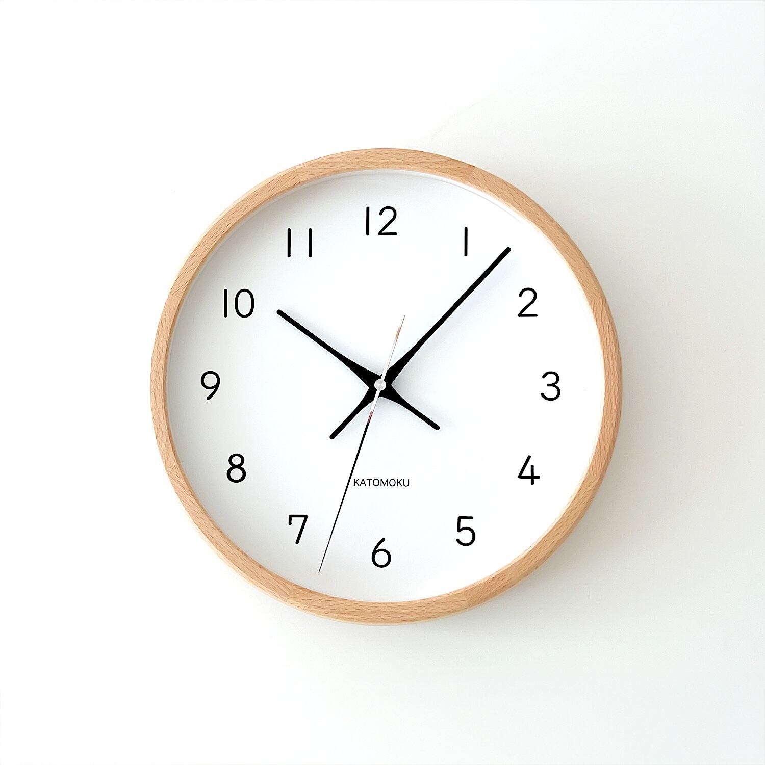 KATOMOKU muku clock 13 ナチュラル km-104NA 掛け時計 | 加藤木工株式